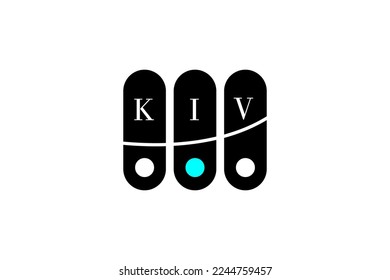 KIV LETTER and ALPHABET LOGO DESIGN