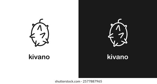 Kivano fruit icon. Kivano vector icon. Fruit symbols for your web design. Fruits icon