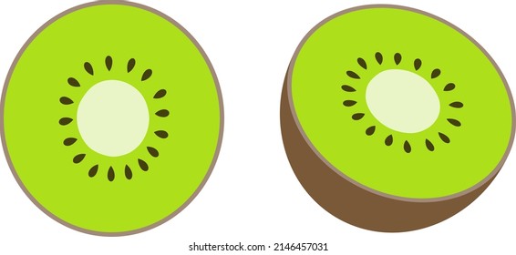 kiw fruit illustration icon material