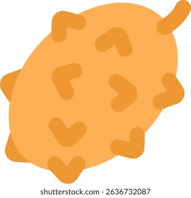Kiwano flat icon design style