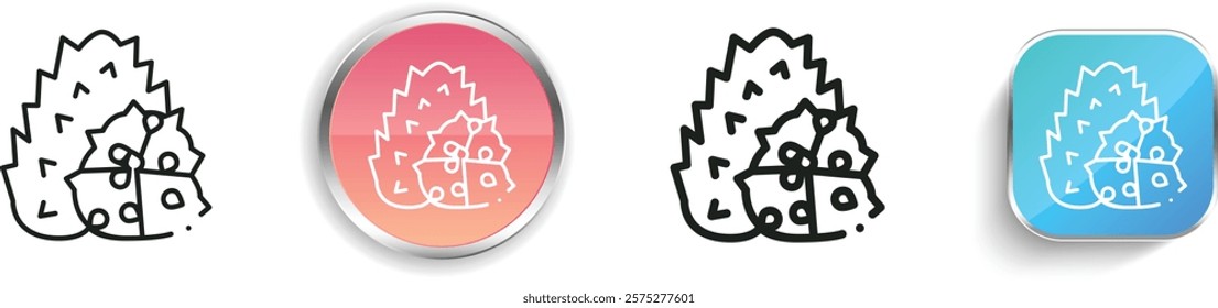 kiwano icon. Thin Linear, Regular and Button Style Design Isolated On White Background