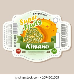 kiwano label sticker