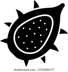 Kiwano Melon Vector Icon Illustration