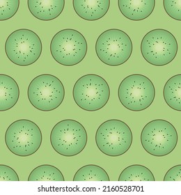 Kiwi Background Pattern Vector Green