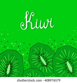 kiwi with a beautiful inscription