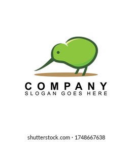 Kiwi Bird Animal Template Logo Vector Design