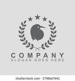 Kiwi Bird Animal Template Logo Vector Design