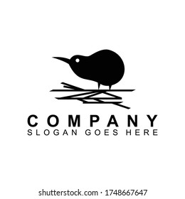 Kiwi Bird Animal Template Logo Vector Design