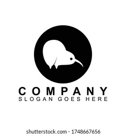 Kiwi Bird Animal Template Logo Vector Design