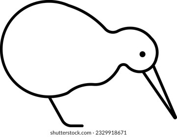 Kiwi kiwi bird bird animal wild Outline