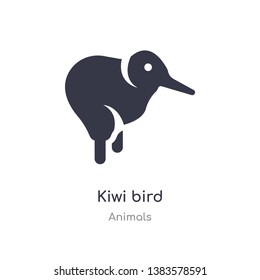 kiwi bird icon. isolated kiwi bird icon vector illustration from animals collection. editable sing symbol can be use for web site and mobile app