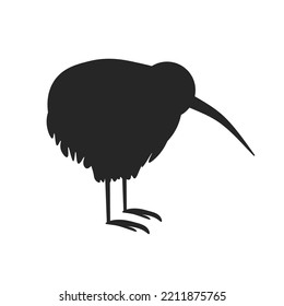 Kiwi Bird Icon on White Background. Vector EPS