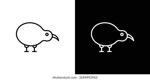 Kiwi ícone pássaro para o modelo logotipo, projetos vetoriais.