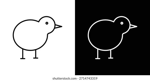 Icono de pájaro kiwi. Iconos de web lineal delgado