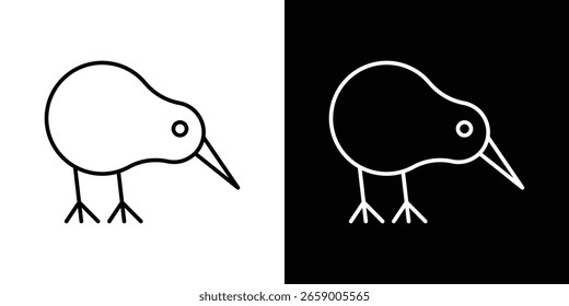 Kiwi bird icon in vector. Logotype