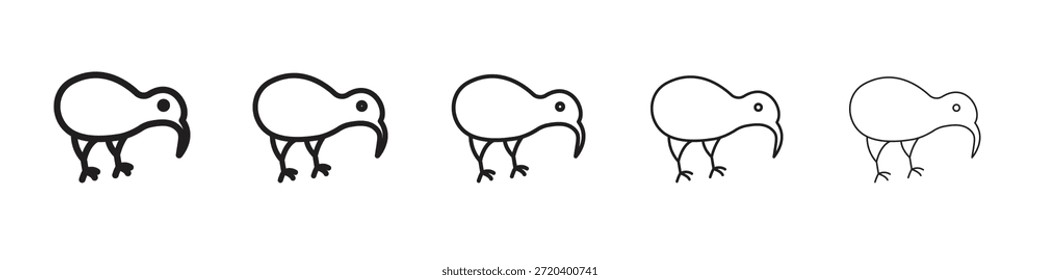 Kiwi pássaro ícone vetor, Símbolo, ilustrações logotipo
