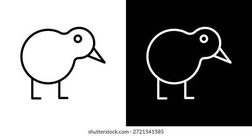 Kiwi pássaro ícone vetor, Símbolo, ilustrações logotipo
