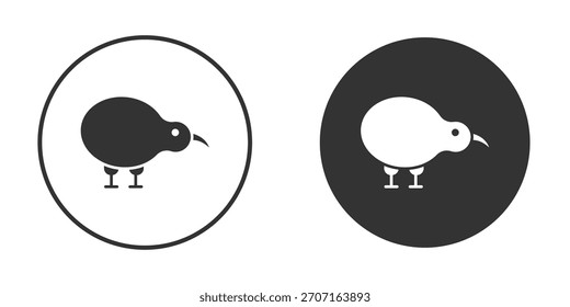 Kiwi ícone pássaro para design de site, logotipo para web e apps.