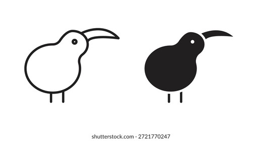 Kiwi ícone pássaro para o seu design de site, logotipo, aplicativo, UI. EPS10