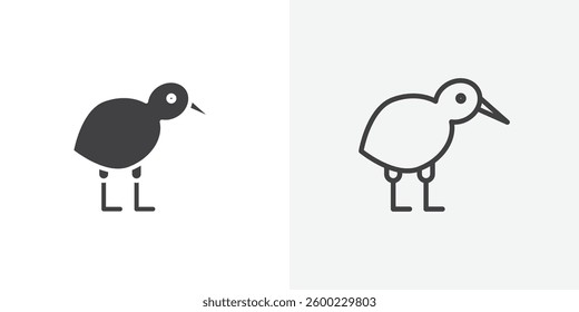 Kiwi bird icons design. vector icons for ui designs