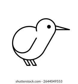 Kiwi bird Logo. Icon design. Template elements