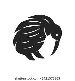 Kiwi Bird Logo template Isolated. Brand Identity. Icon Abstract Vector graphic