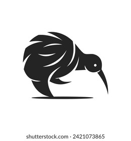 Kiwi Bird Logo template Isolated. Brand Identity. Icon Abstract Vector graphic