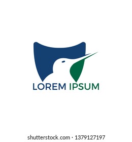 Kiwi bird vector logo design.