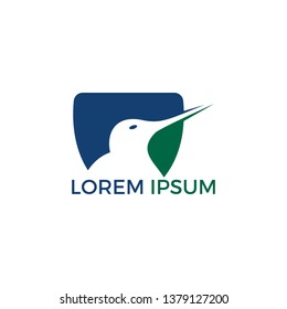 Kiwi bird vector logo design.