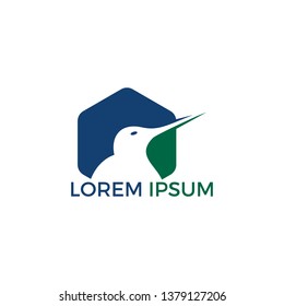Kiwi bird vector logo design.