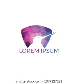 Kiwi bird vector logo design.