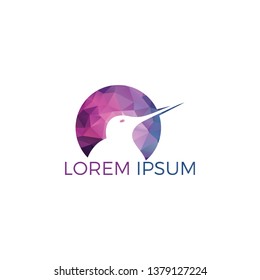 Kiwi bird vector logo design.