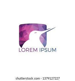 Kiwi bird vector logo design.