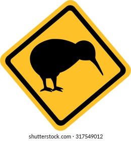 Kiwi bird yellow isgn