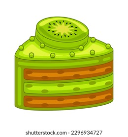 Kiwi Cakes in vector illustration