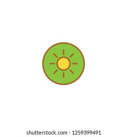 kiwi cartoon icon