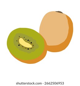 Kiwi ilustración de dibujos animados Vector Diseño 