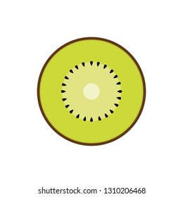 Kiwi cartoon vector. symbol. logo design. free space for text. copy space.