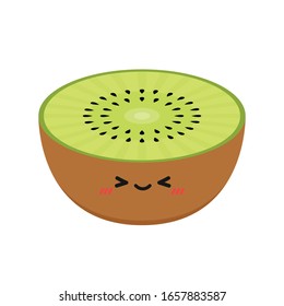 Kiwi character design. kiwi vector. kiwi on white background.