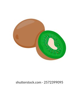 Kiwi, China Symbols Vector Illustration