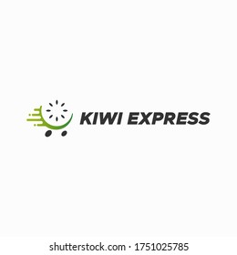 Kiwi express logo design unique