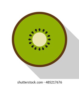 kiwi flat icon. You can be used kiwi icon for several purposes like: websites, UI, UX, print templates, promotional materials, info-graphics, web and mobile phone apps.