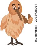 Kiwi are flightless birds endemic to New Zealand of the genus Apteryx and family Apterygidae. Approximately the size of a domestic chicken, kiwi are by far the smallest living ratites
