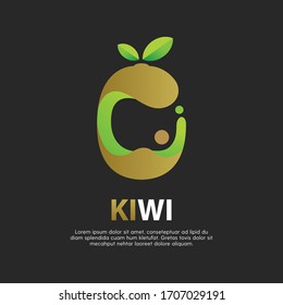 kiwi Fruit design with modern style vector illustration