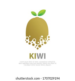 kiwi Fruit design with modern style vector illustration