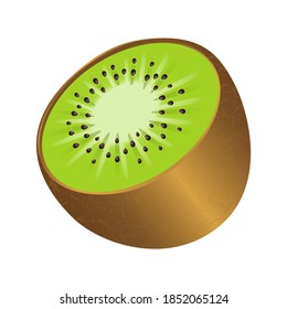 Kiwi Fruit Emoji Vector Design. Art Illustration Agriculture Farm Product.