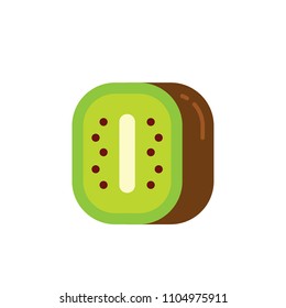 Kiwi Fruit Flat Icon