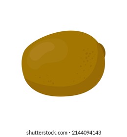 Kiwi, fruit. Flat vector illustration isolated on white background in cartoon style
