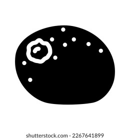 kiwi fruit glyph icon vector. kiwi fruit sign. isolated symbol illustration