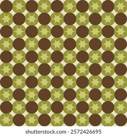 Kiwi Fruit Green Geometric Pattern Modern Shapes Background